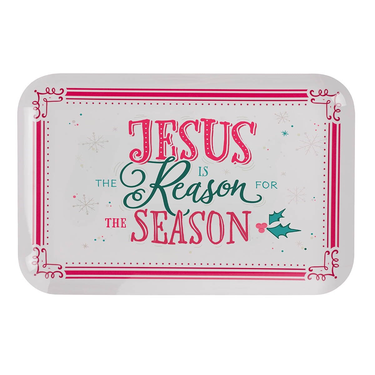 Tray-Melamine-Jesus Is The Reason w/ Gift Box (13.9 x 9.1)