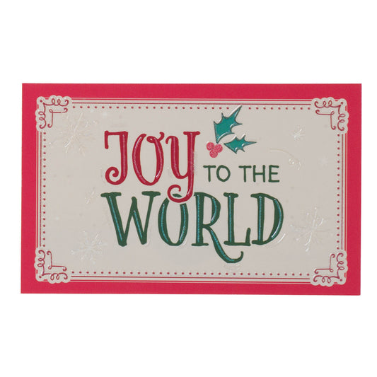 Pass-Around Card-Joy to the World-Luke 2:10 (Pack Of 25)