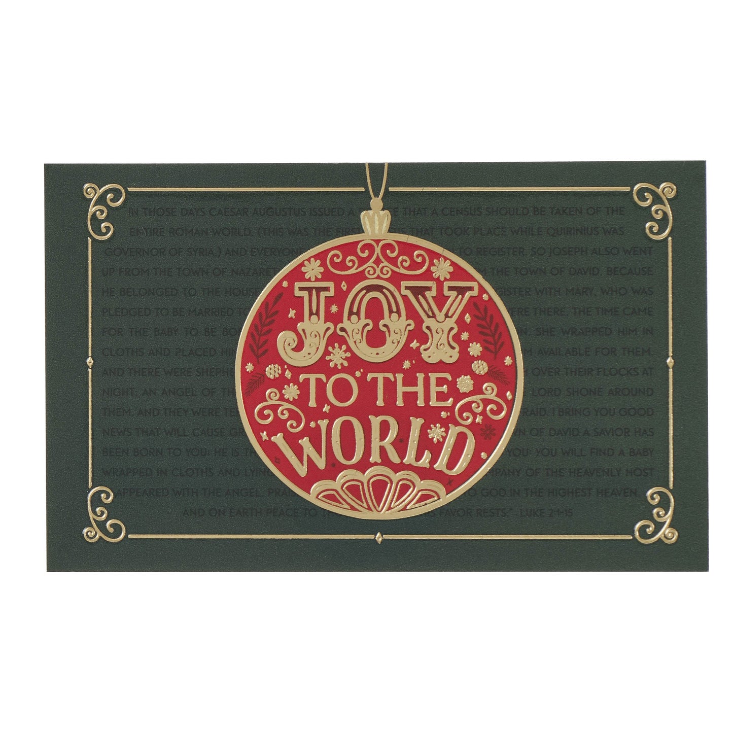 Pass-Around Card-Joy to the World-Luke 2:10 (Ornament Design) (Pack Of 25)