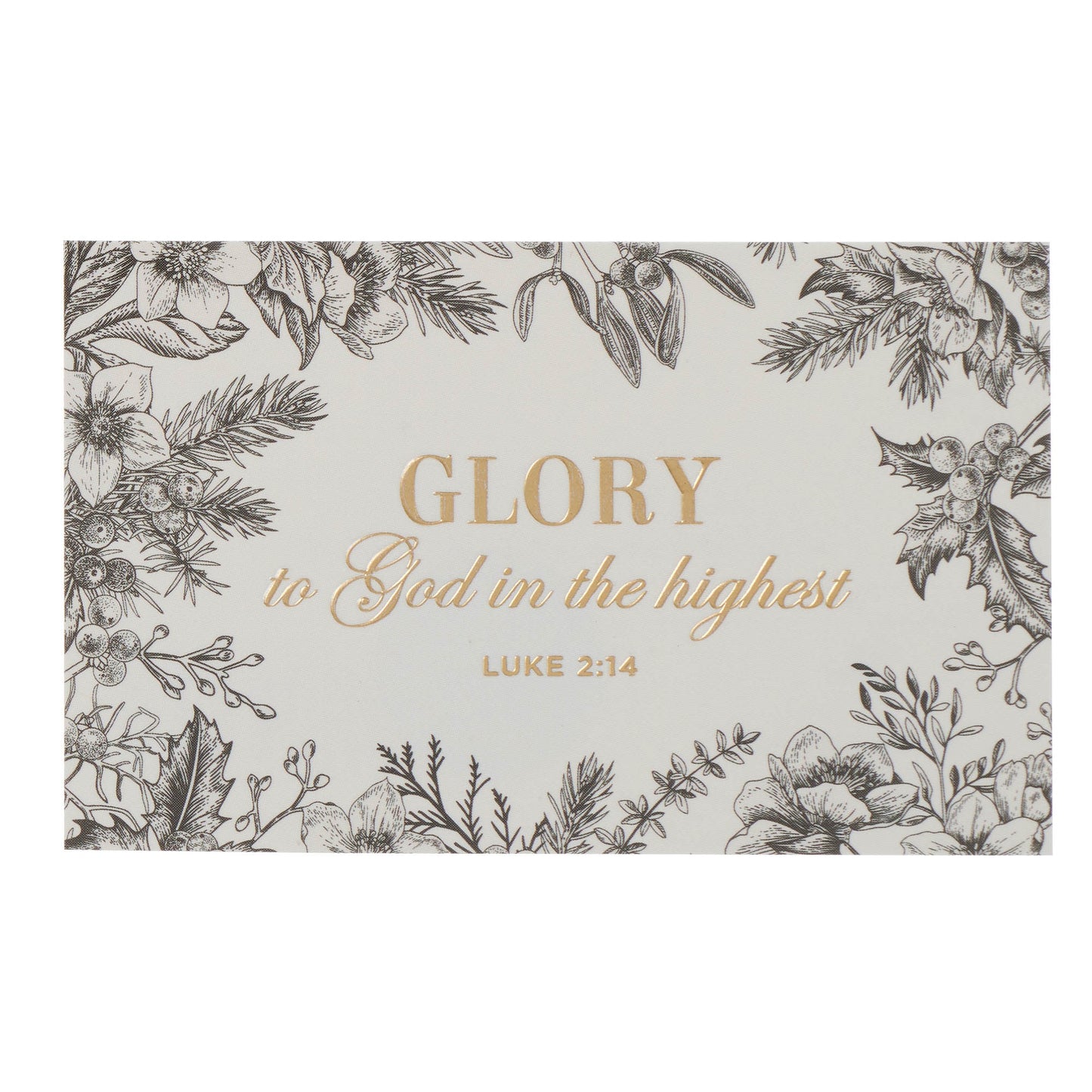 Pass-Around Card-Glory-Luke 2:14 (Pack Of 25)