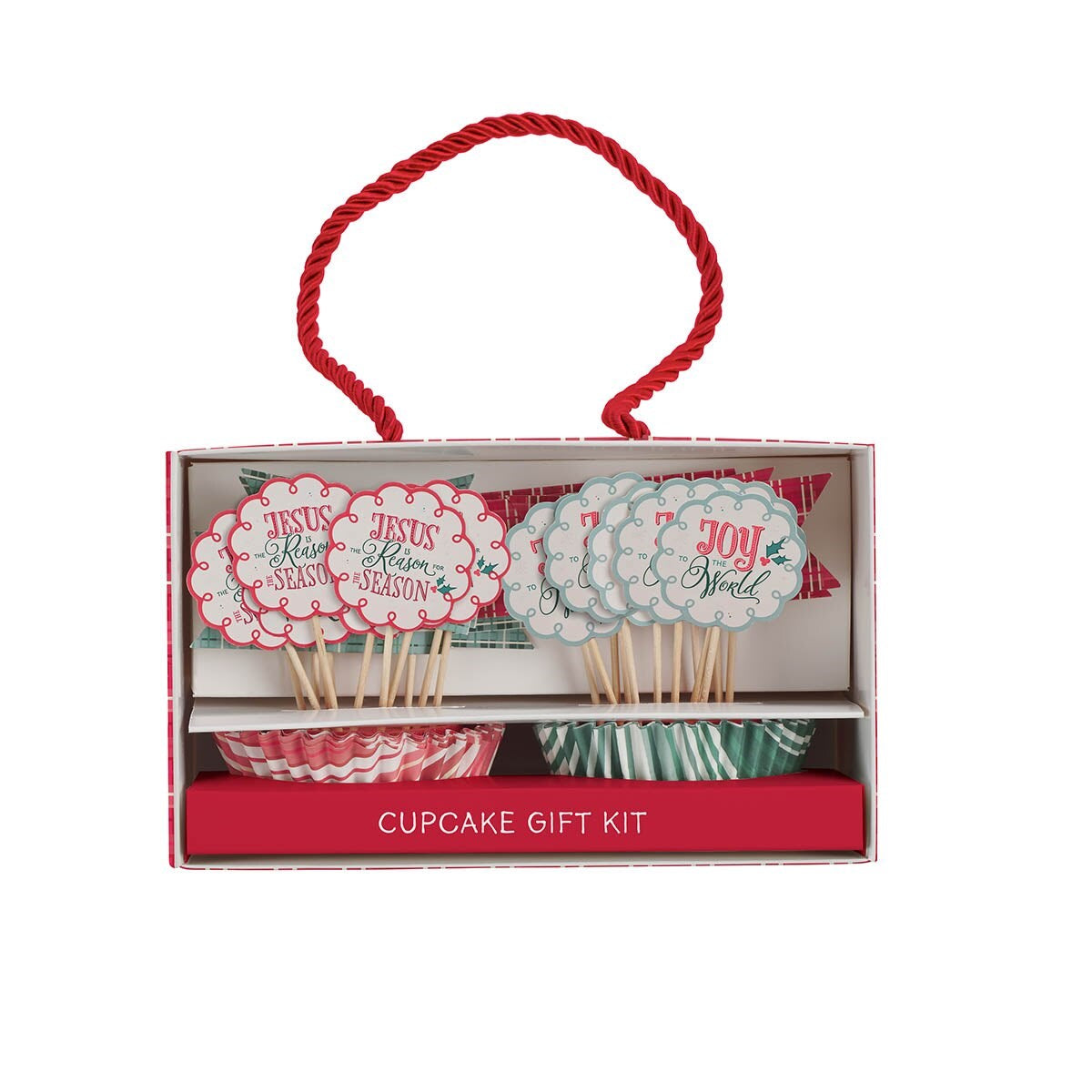 Cupcake Wrappers-Jesus Is The Reason/Joy to the World (Pack Of 24)