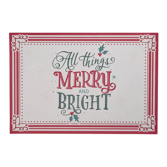 Placemat-Joy To The World (Pack Of 12)