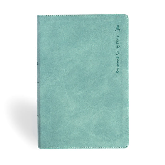 CSB Student Study Bible-Earthen Teal SuedeSoft LeatherTouch Indexed