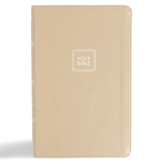 KJV Single-Column Personal Size Bible-Gold LeatherTouch