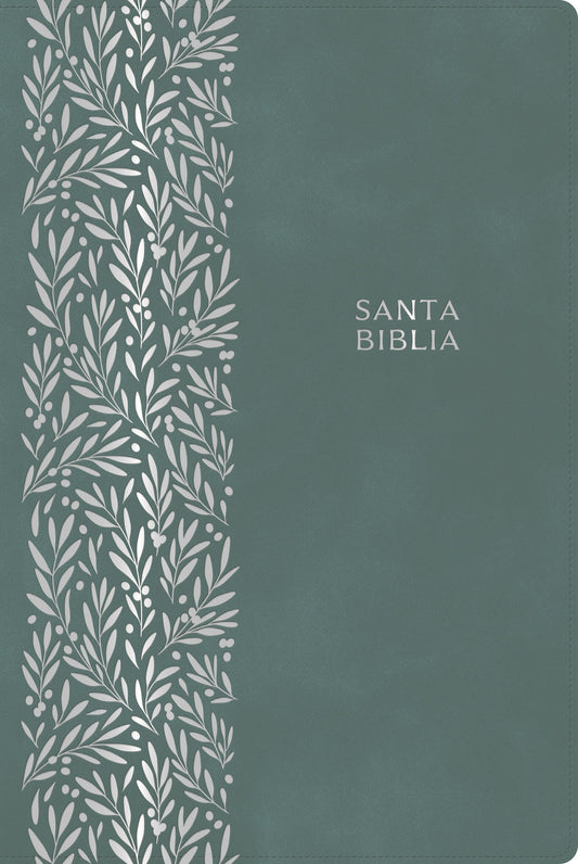 RVR 1960 Biblia Letra Gigante con Referencias (Giant Print Bible w/References)-Emerald Green LeatherTouch Indexed