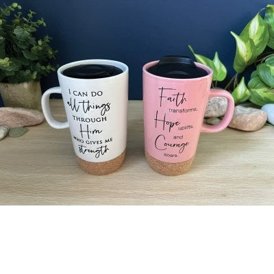 Mug-Travel-I Can Do All Things W/ Plastic Lid (16 Oz)