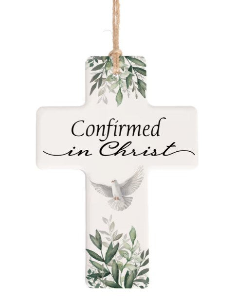 Cross Ornament-Confirmed In Christ (5 1/2" x 4")