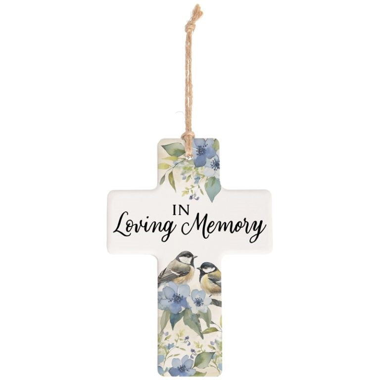 Cross Ornament-In Loving Memory (5.5" x 4")