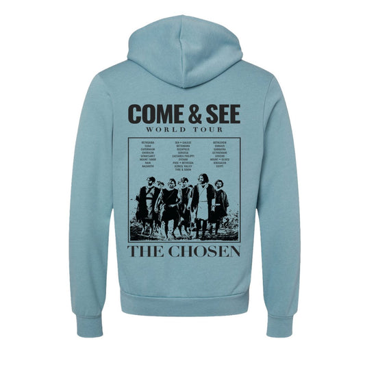 Hoodie-Unfiltered: ""Come &  See World Tour""-Denim Blue-2X-Large