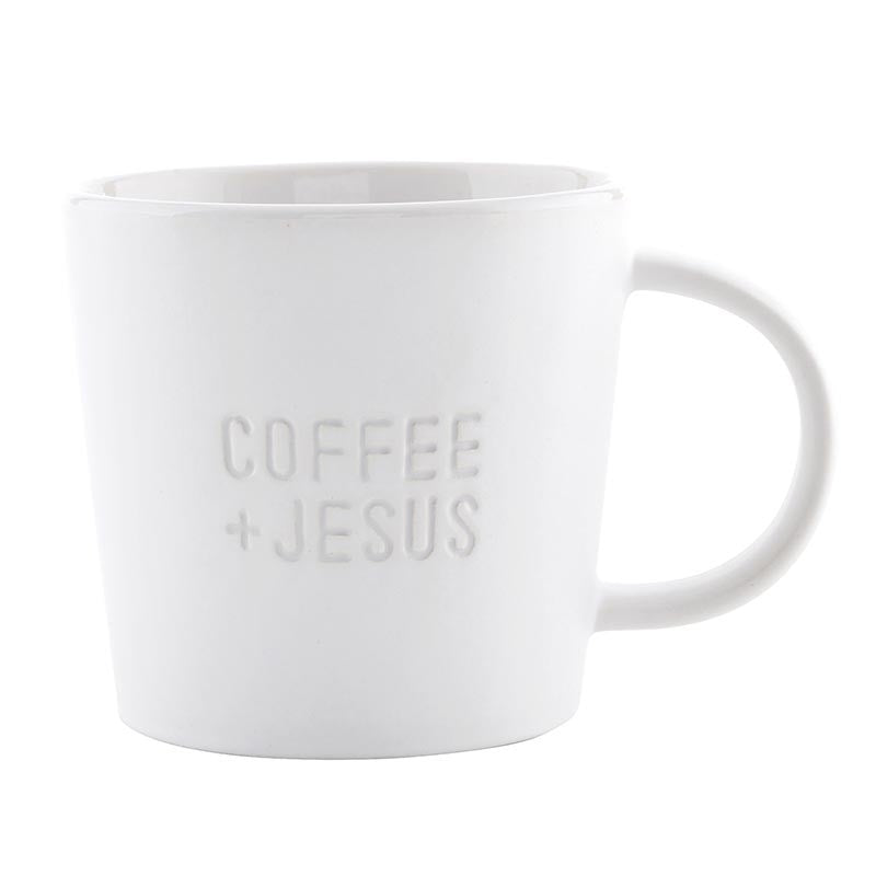 Mug-Coffee + Jesus (14 Oz)