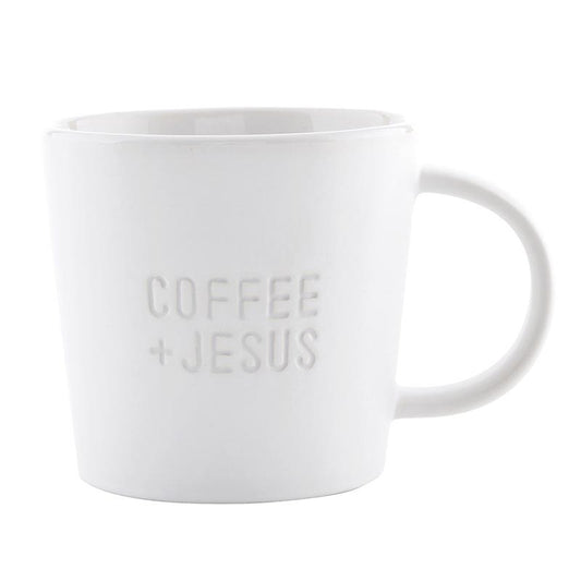 Mug-Coffee + Jesus (14 Oz)