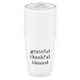 Cup-Frosted-Grateful Thankful Blessed (Pack Of 8)