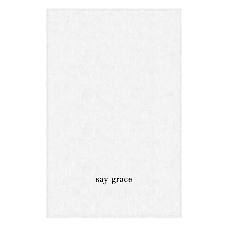 Tea Towel-Say Grace (30" SQ)