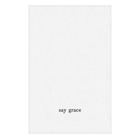 Tea Towel-Say Grace (30" SQ)