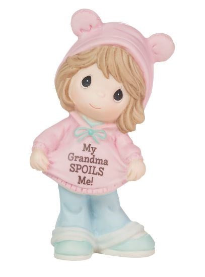 Figurine-My Grandma Spoils Me/Girl-Brunette (5"H)