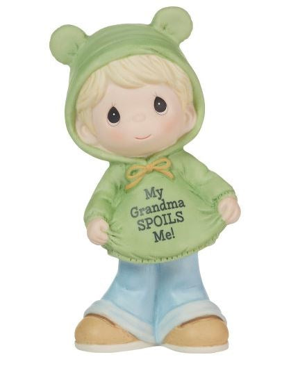 Figurine-My Grandma Spoils Me/Boy-Blonde (5"H)
