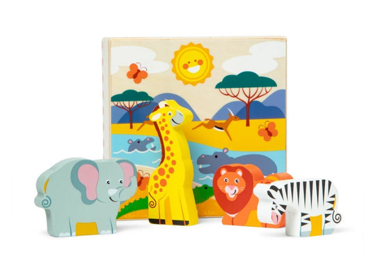 Toy-Wooden Animal Matching Safari