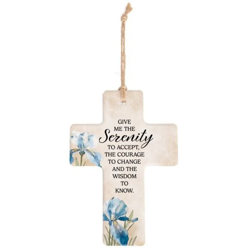 Cross Ornament-Serenity Prayer (5.5" x 4") (#27743)
