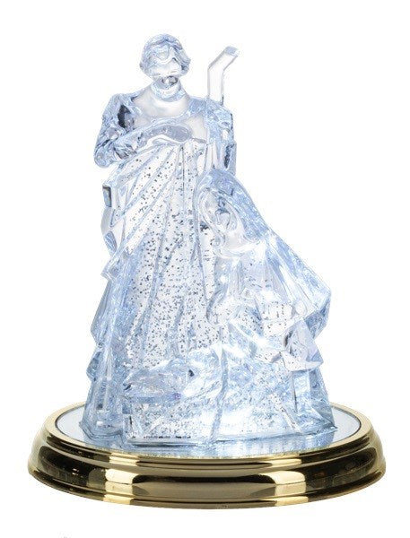 Figurine-LED Light Up-Shimmer Holy Family (6.875" x 4.875" x 8.5")