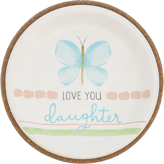 Keepsake Dish-Love You Daughter-3.75" Diameter (#77221)