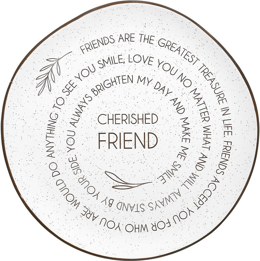 Plate-Cherished Friend-10.5" Ceramic (#88607)