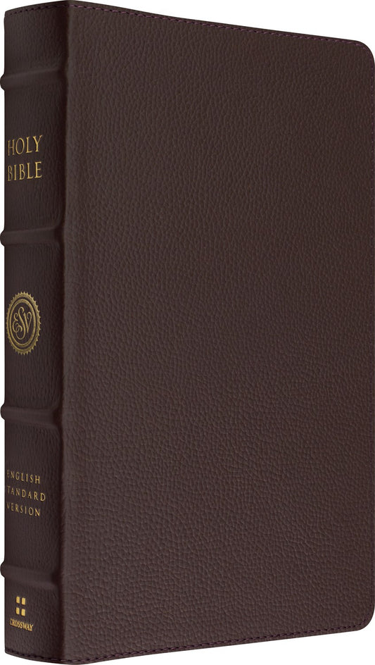 ESV Heirloom Bible  Gloria Dei Legacy Edition/Single Column-Mahogany Calfskin