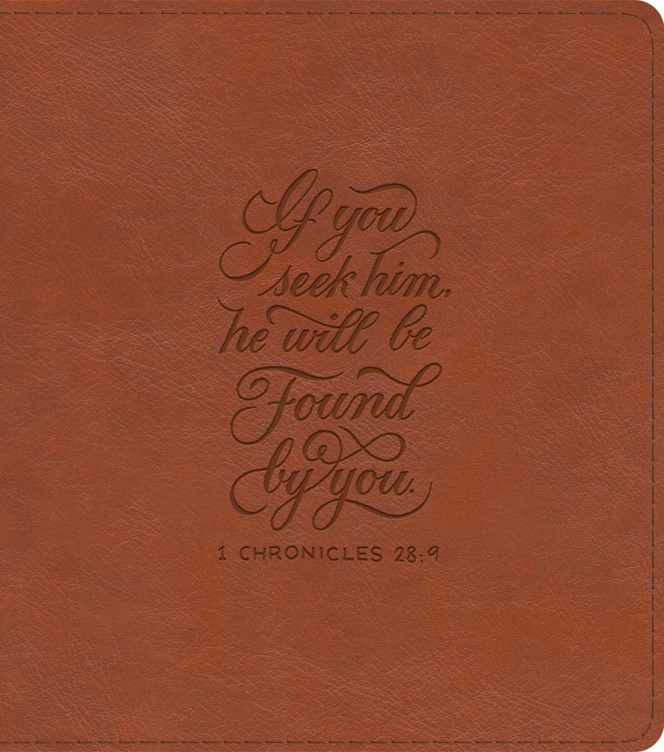ESV Journaling Study Bible-English Saddle  1 Chronicles 28:9 Design TruTone over Board