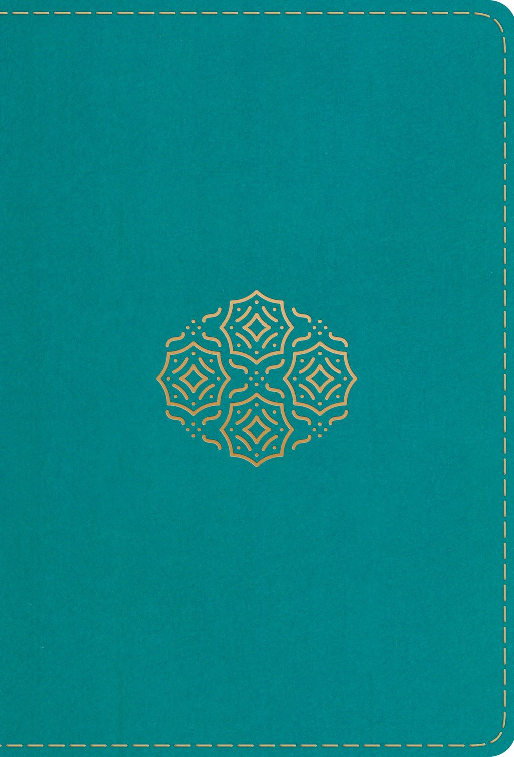 Esv Large Print Compact Bible (RL)*-Teal  Bouquet Design Trutone