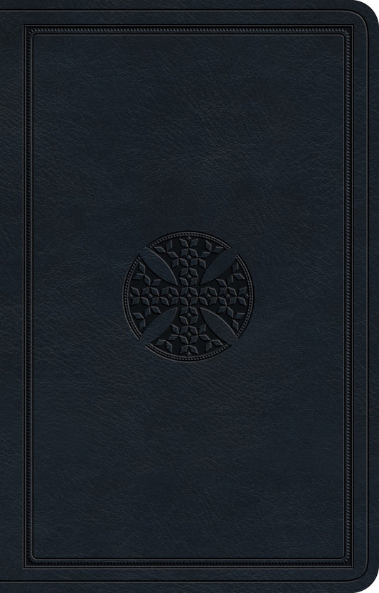 Esv Premium Gift Bible*-Navy  Mosaic Cross Design Trutone