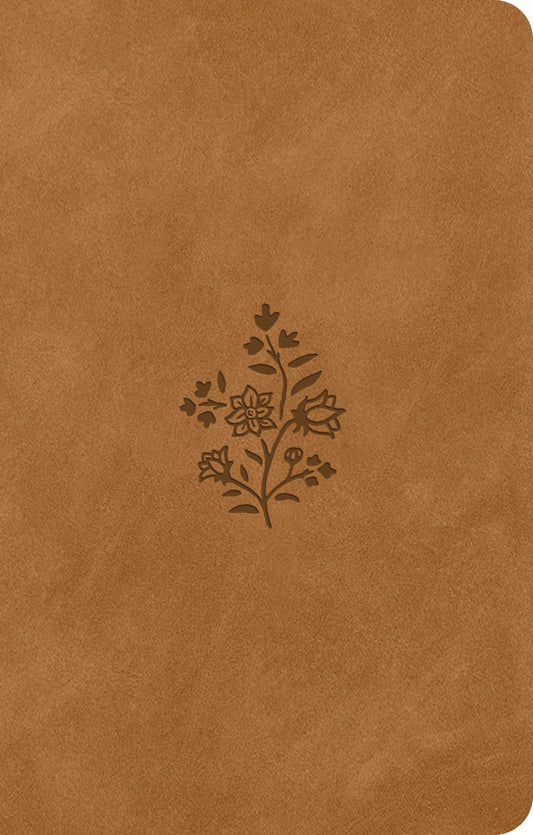 Esv Premium Gift Bible*-Nubuck Caramel  Wildflower Design Trutone
