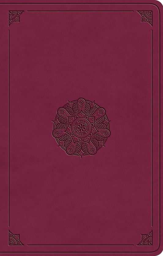 Esv Premium Gift Bible*-Raspberry  Emblem Design Trutone