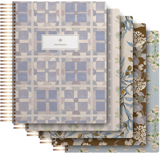 ESV Spiral-Bound Journaling Bible  Five-Volume Set (Artwork by Lulie Wallace)-Hardcover