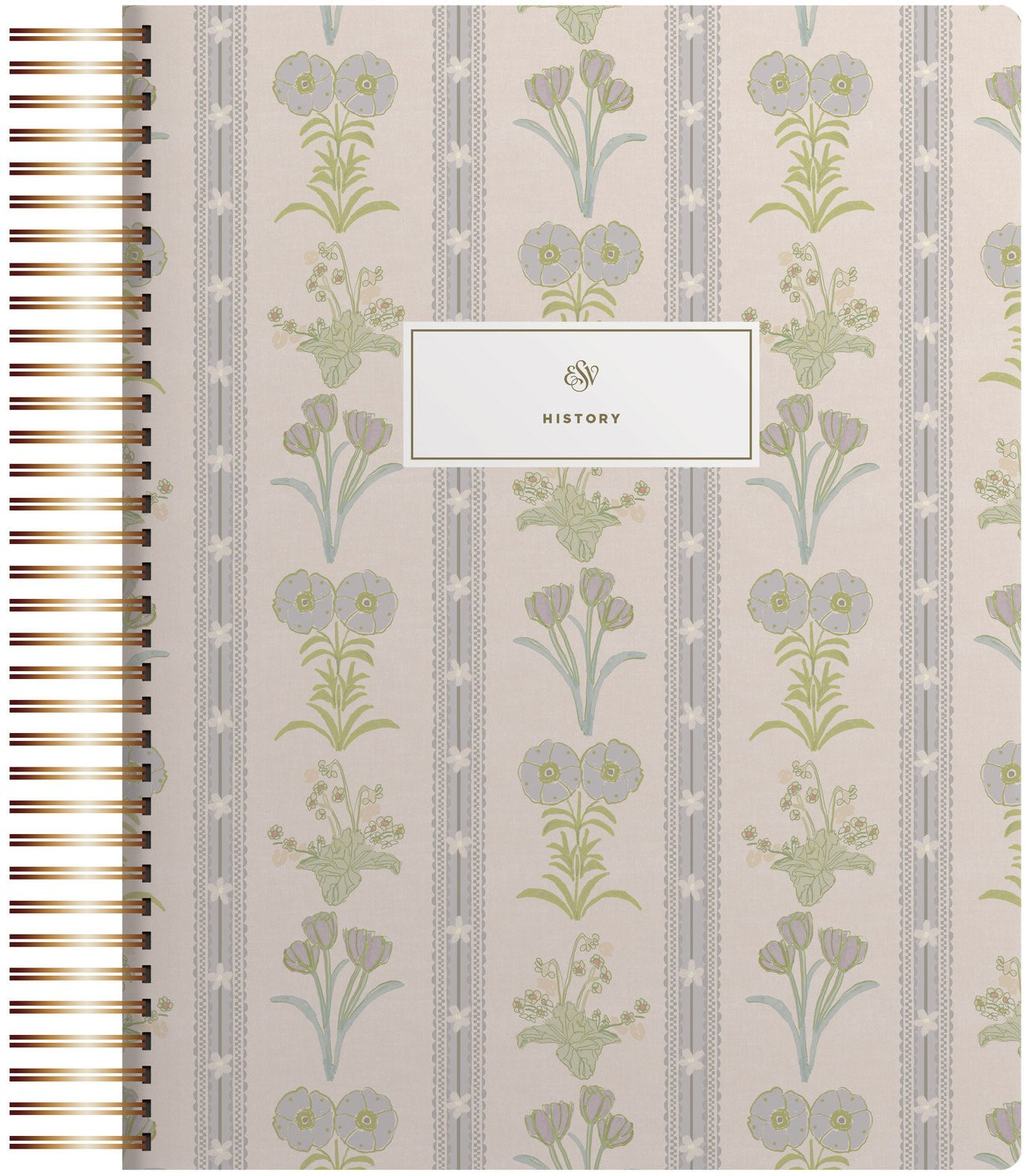 ESV Spiral-Bound Journaling Bible  History (Artwork by Lulie Wallace)-Hardcover