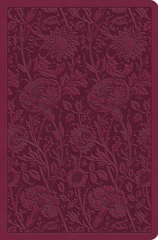 Esv Value Compact Bible*-Raspberry  Floral Design Trutone