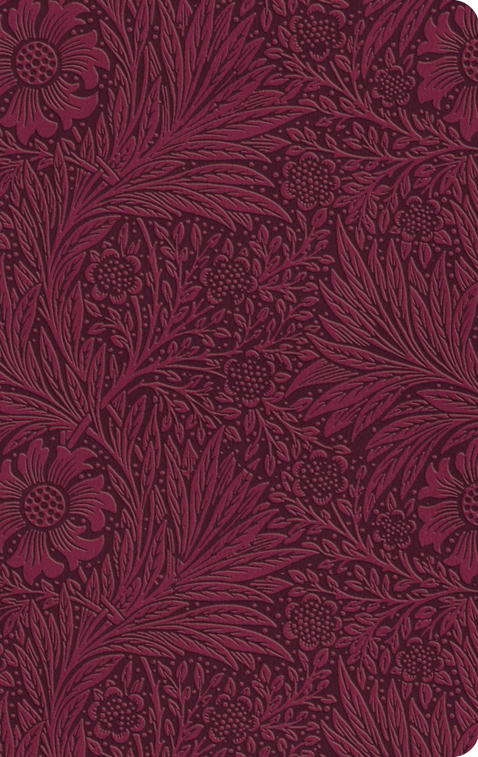 Esv Value Thinline Bible*-Raspberry  Floral Design Trutone