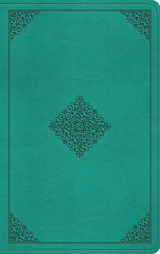 Esv Value Thinline Bible*-Teal  Ornament Design Trutone