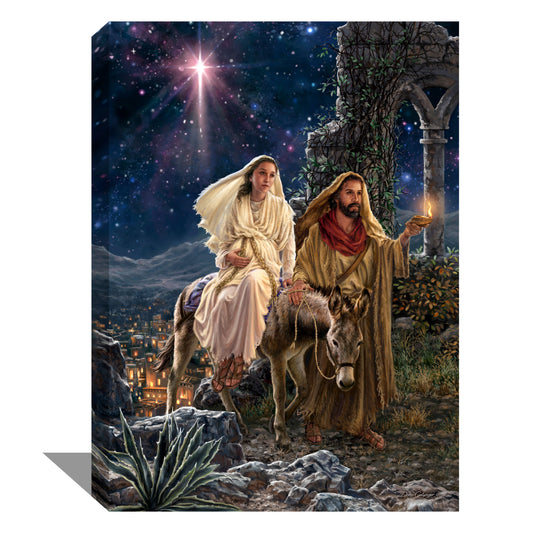 Frameless Canvas-Journey To Bethlehem (10" x 14") (#C2412-SM)
