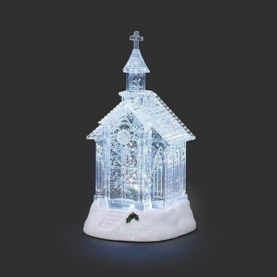 Shimmering Merry Lite-Clear Church (5.5"H) (#138397)