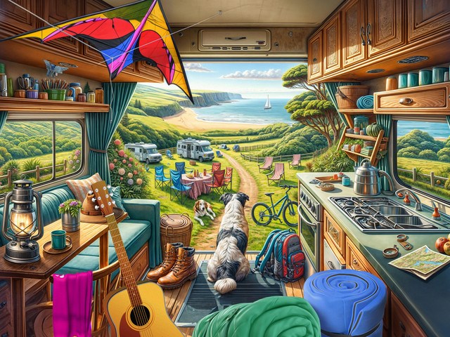 Jigsaw Puzzle-Camper Van (550 Pieces)