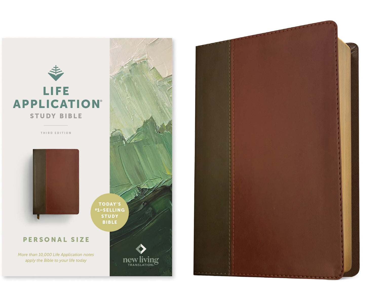 NLT Life Application Study Bible/Personal Size (Third Edition)-Brown/Mahogany Leatherlike