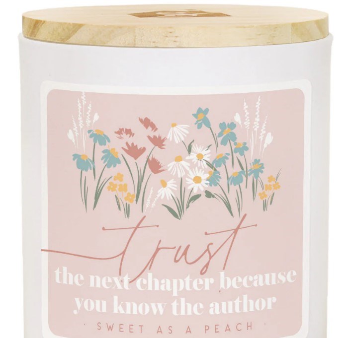 Candle-Trust Next Chapter-Sweet As A Peach Scent (11 Oz - 2 Wick)