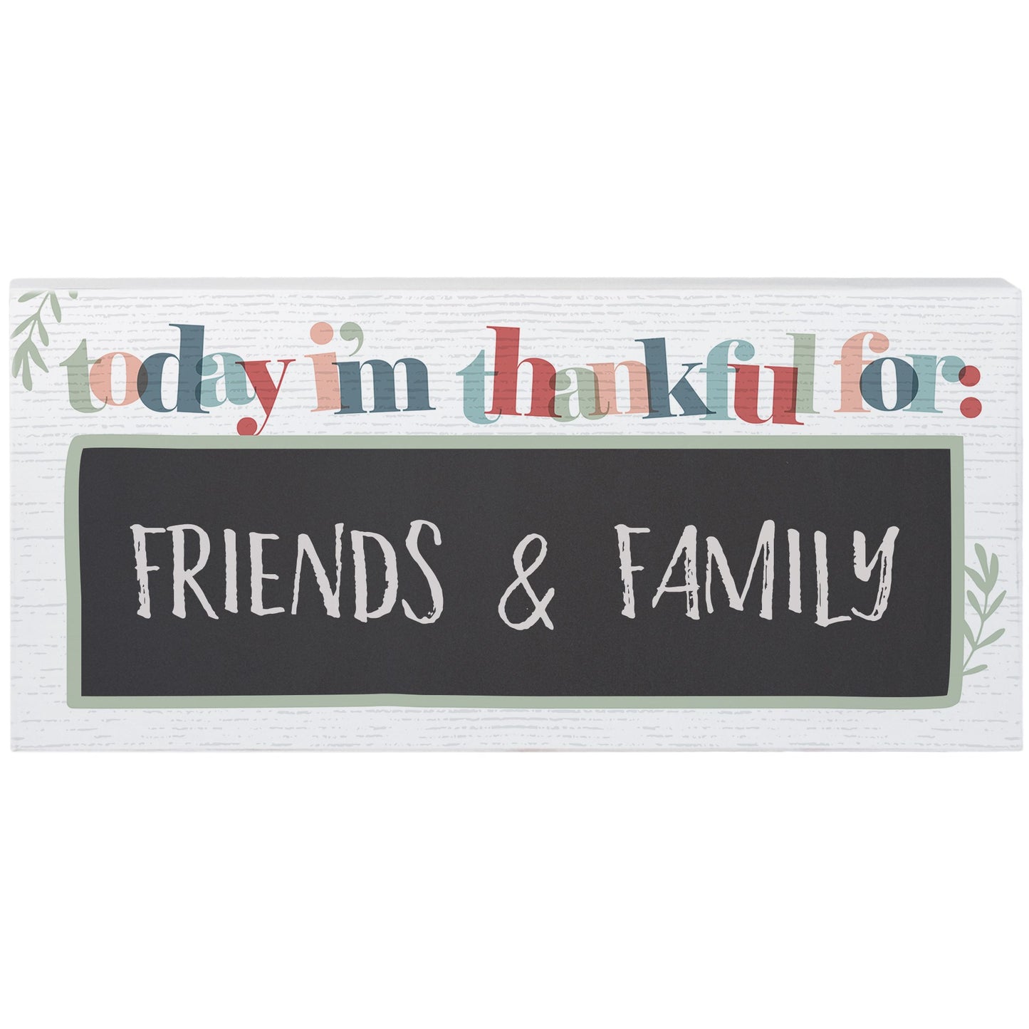Chalk Talk-Today I'm Thankful For/Overlap (12" x 5.5")