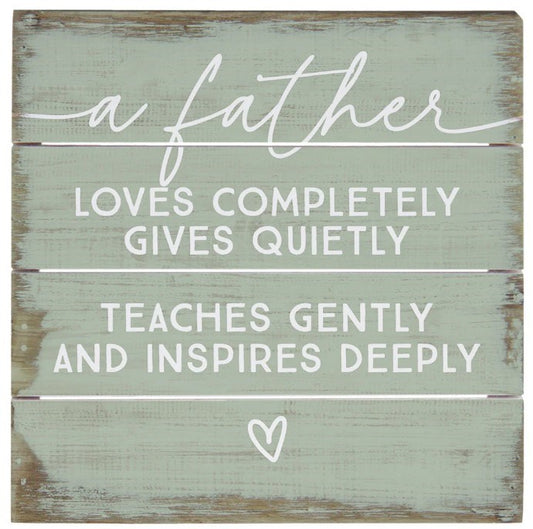 Petite Pallet-A Father Loves Green (6" x 6")