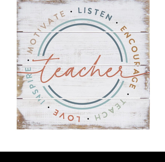 Petite Pallet-Teacher Words/Circle (6" x 6")