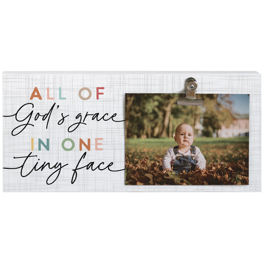 Picture Clip-God's Grace Tiny Face (12" x 5.5")