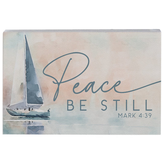Small Talk Rectangle-Peace Be Still Boat (5.25" x 3.5")