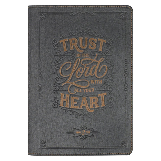 Journal Classic-Trust In The Lord Prov. 3:5-Charcoal