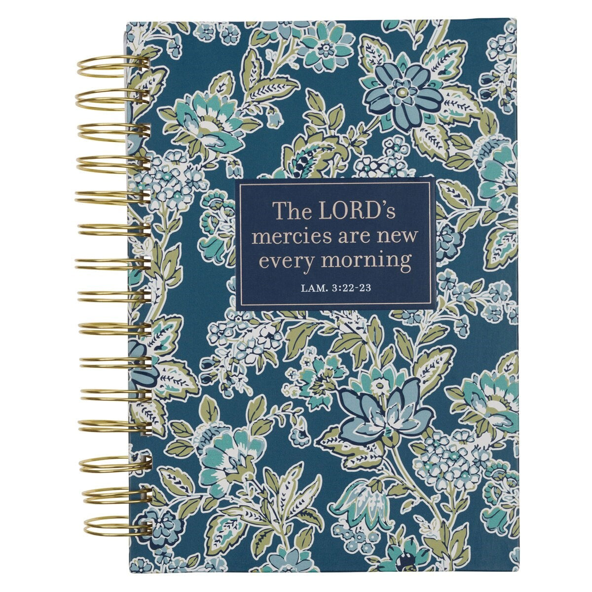 Journal Wirebound-New Mercies Lam. 3:22-23-Blue