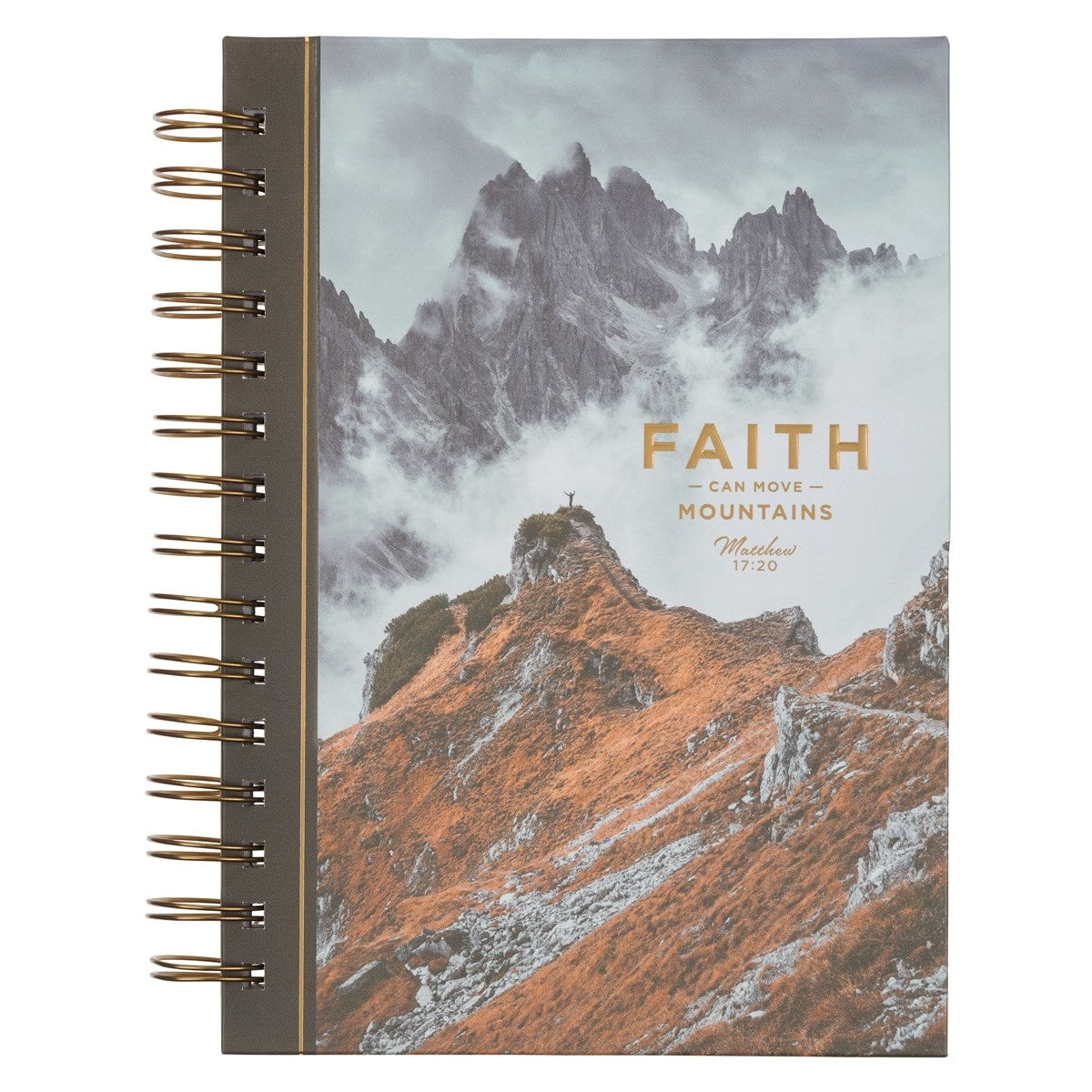 Journal Wirebound-Faith Matt. 17:20-Brown Mountain