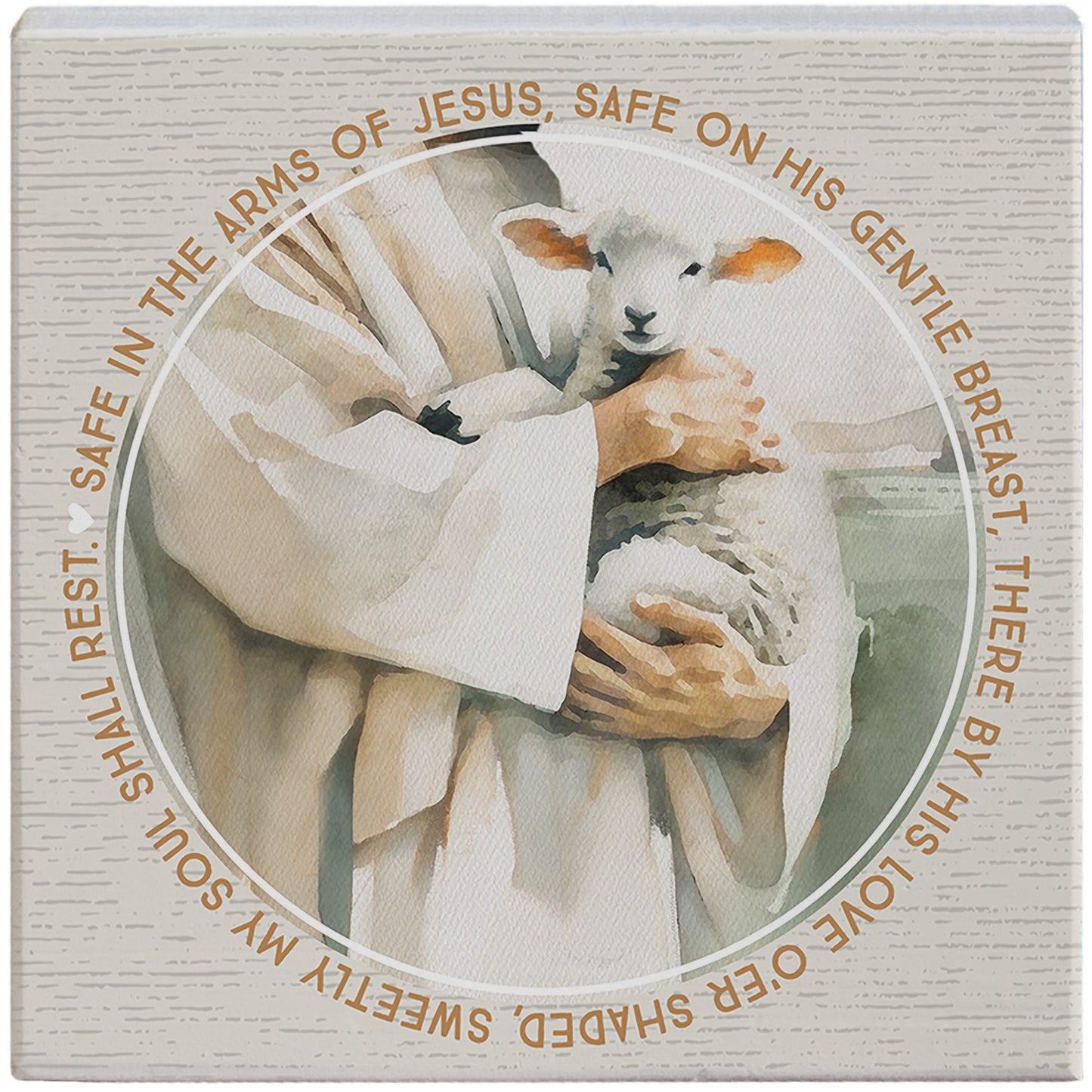 Small Talking Square-Safe In The Arms (5.25" x 5.25")